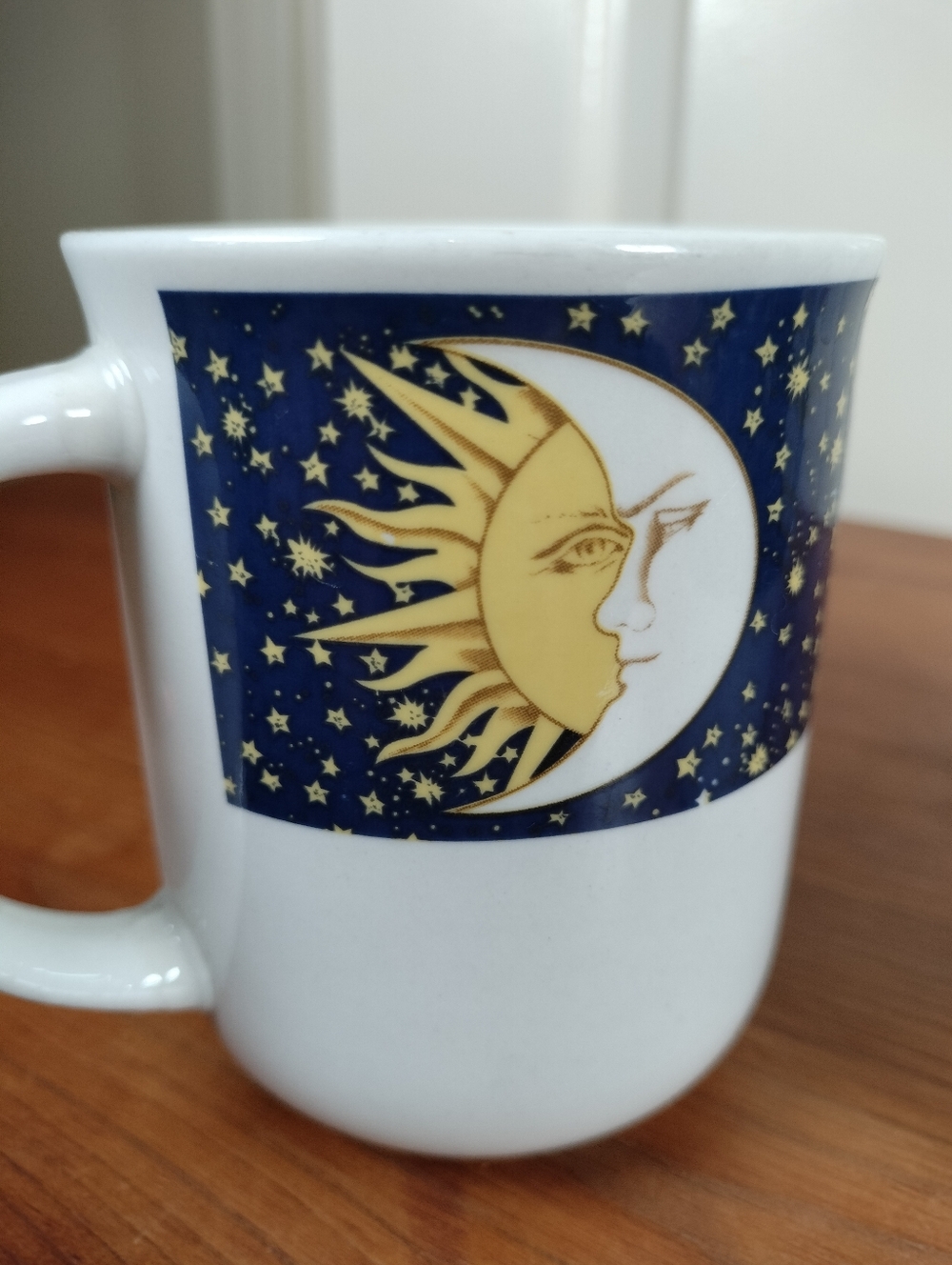 Vtg Oneida Galaxy Sun Moon Stars Stoneware Mugs Set of 5 Celestial Whimsigoth - Picture 12 of 12